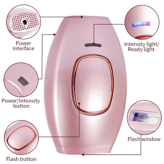 IPL Laser Hair Removal Device for Home Use – Permanent Hair Reduction Epilator | Painless Body & Bikini Hair Remover