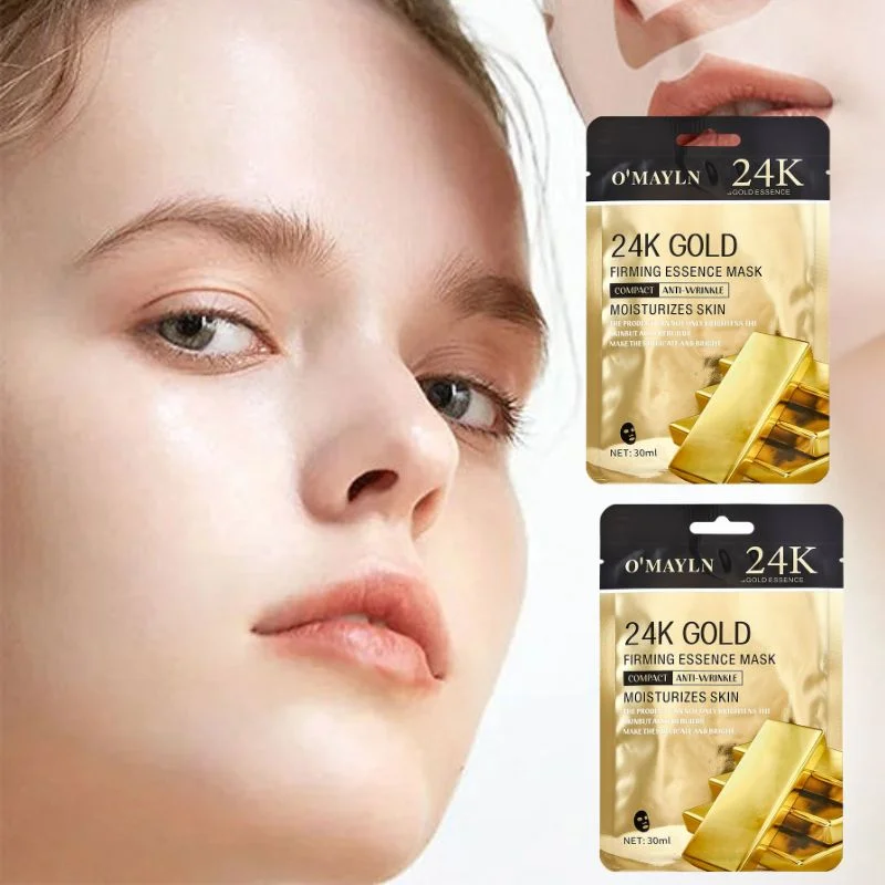 Pack of 2 O’Mayln 24K Gold Firming Essence Mask 30ml Skin Firming & Anti-Aging Treatment