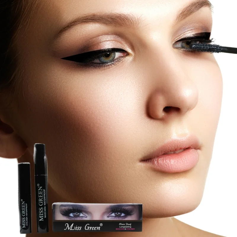 Miss Green FIT ME Waterproof Mascara & Eyeliner | 2-in-1 Long-Lasting Eye Makeup Duo