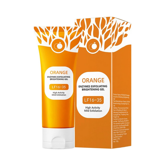Orange Enzymes Exfoliating Brightening Gel LF16-35  Gentle Face Scrub for Glowing Skin