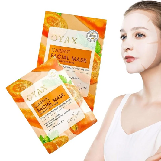 Pack of 2 | Beauty Skin Carrot Sheet Mask | Moisturizing, Brightening & Nourishing Facial Mask