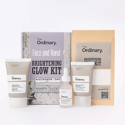 The Ordinary Face & Hand Brightening Glow Kit  Complete Whitening & Hydrating Skincare Set