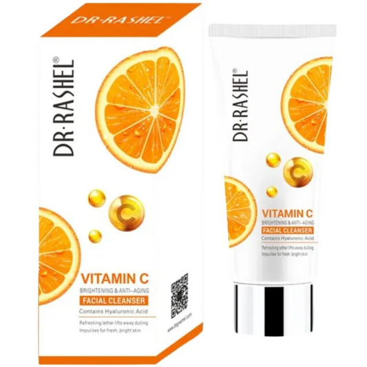 Dr. Rashel Vitamin C Brightening Facial Cleanser with Hyaluronic Acid  Deep Cleansing & Anti-Aging Formula  80ml  Imported