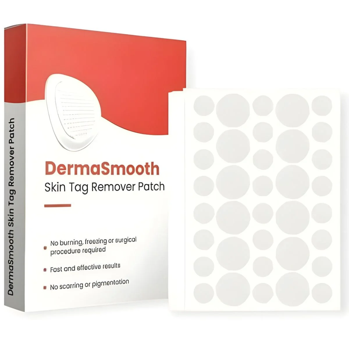 DermaSmooth Skin Tag Remover Patch – Fast, Safe &amp; Painless Skin Tag &amp; Mole Removal | Nano-Microneedle Technology | 72 Patches