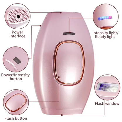 IPL Laser Hair Removal Device for Home Use – Permanent Hair Reduction Epilator | Painless Body &amp; Bikini Hair Remover