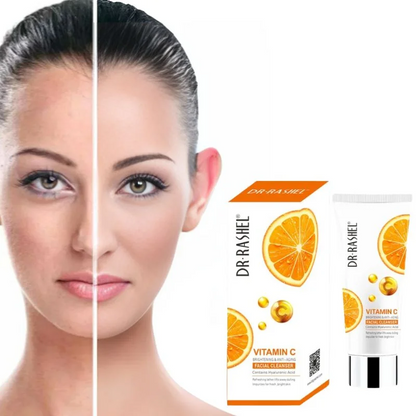 Dr. Rashel Vitamin C Brightening Facial Cleanser with Hyaluronic Acid  Deep Cleansing & Anti-Aging Formula  80ml  Imported