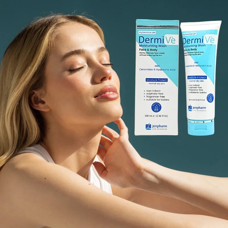 DermiVe Moisturizing Wash Face & Body 100ml  Jenpharm