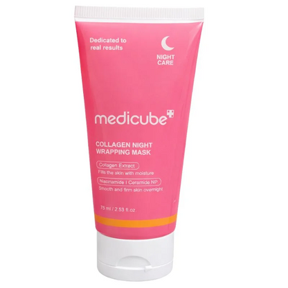 Medicube Collagen Night Wrapping Mask | Overnight Elasticity &amp; Hydration Peel-Off Mask