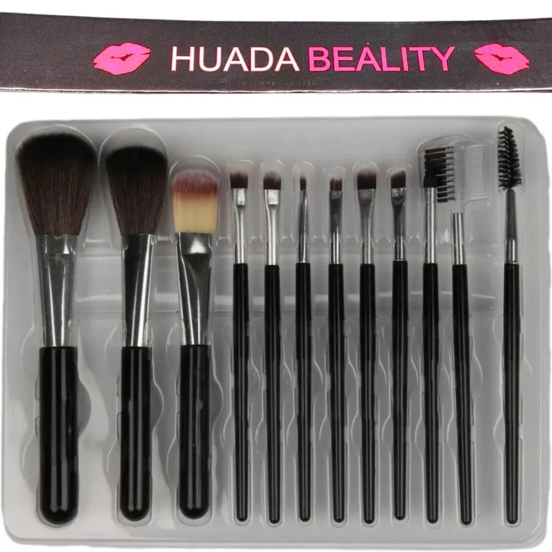 Huada Beauty Makeup Brush Set – 12-Piece Professional Makeup Tool Kit | Soft, High-Quality Synthetic Bristles