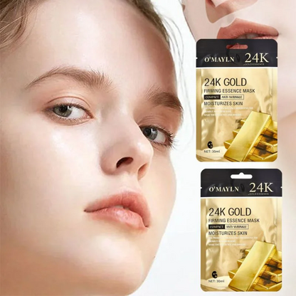 Pack of 2  O’Mayln 24K Gold Firming Essence Mask 30ml  Skin Firming & Anti-Aging Treatment