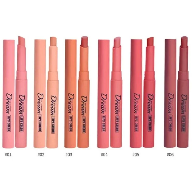 Hengfang Matte Dream Lipstick Set – 6-Piece Long-Lasting Nude Shades | Waterproof, Smooth Finish