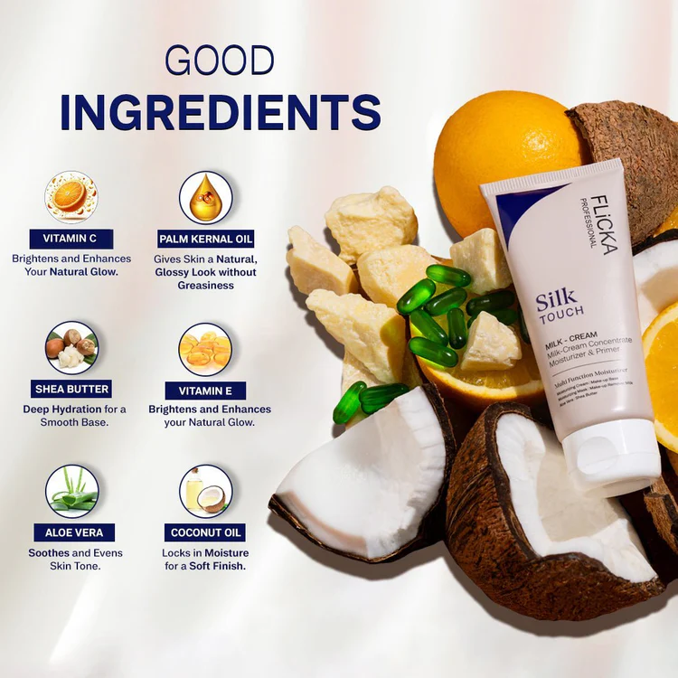 Flicka Silk Touch Concentrate  3-in-1  Primer, Moisturizer & Sunscreen