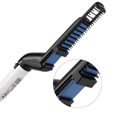 Hair &amp; Beard Straightener Comb for Men | Multifunction Electric Hair &amp; Beard Styling Brush | Quick Heating Ceramic Straightener