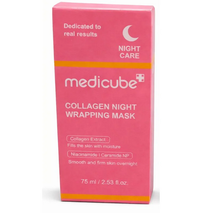 Medicube Collagen Night Wrapping Mask | Overnight Elasticity &amp; Hydration Peel-Off Mask