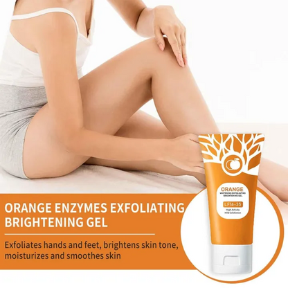 Orange Enzymes Exfoliating Brightening Gel LF16-35  Gentle Face Scrub for Glowing Skin