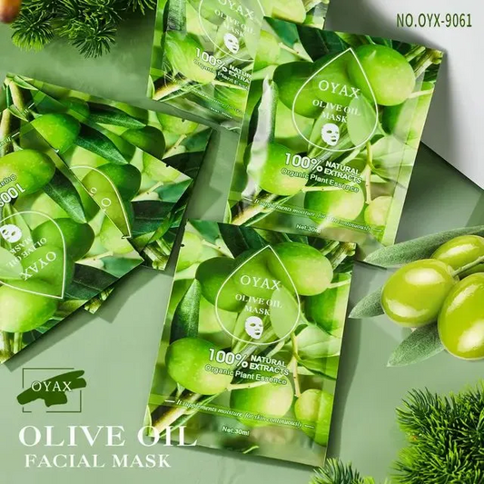 Pack of 2  OYAX Olive Oil Facial Mask  Deep Moisturizing & Nourishing Sheet Mask