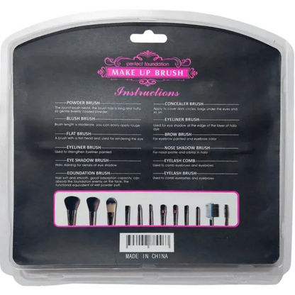 Huada Beauty Makeup Brush Set – 12-Piece Professional Makeup Tool Kit | Soft, High-Quality Synthetic Bristles