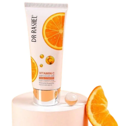 Dr. Rashel Vitamin C Brightening Facial Cleanser with Hyaluronic Acid  Deep Cleansing & Anti-Aging Formula  80ml  Imported